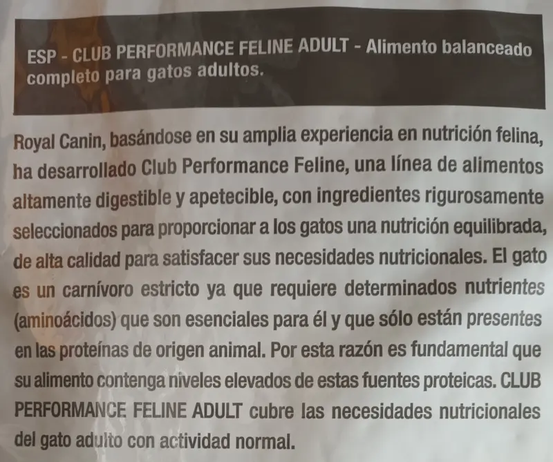 Foto de Royal Canin Club Performance Gato Adulto