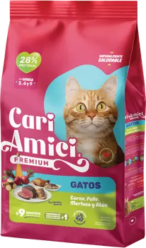 Imágen de Cari Amici Gato Adulto Carne, Pollo, Merluza y Atún