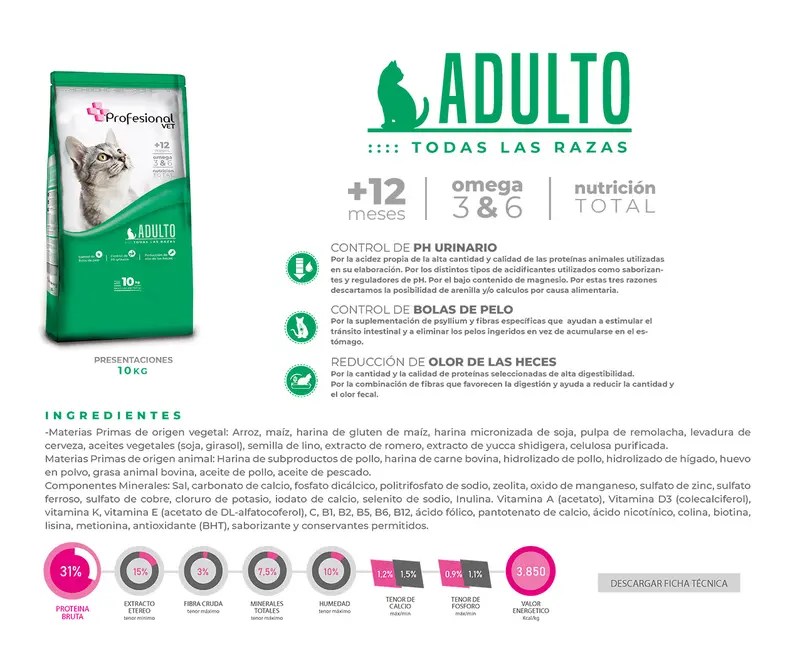 Foto de Profesional Vet Gatos Adultos