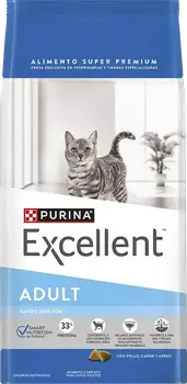 Imagen de Excellent Gatos Adultos con Pollo, Carne y Arroz