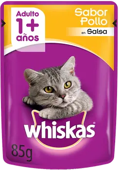 Imagen de Whiskas Sobrecito Gato Adulto sabor Pollo en Salsa 12 x 85g