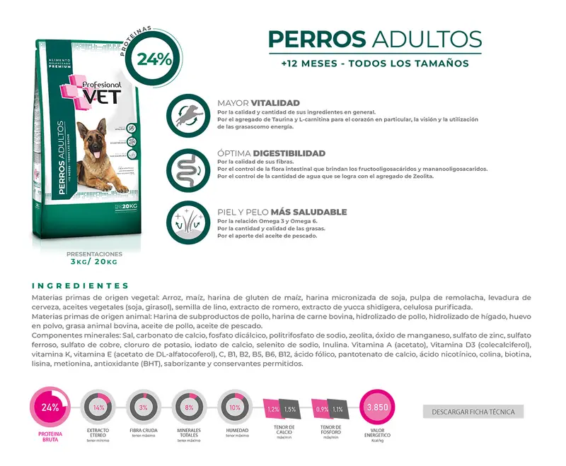 Foto de Profesional Vet Premium Adulto Mordida Grande