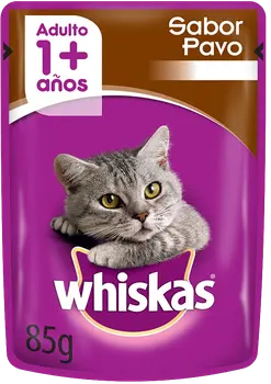 Imagen de Whiskas Sobrecito Gato Adulto sabor Pavo en Salsa 12 x 85g