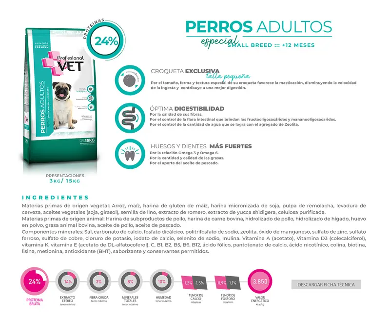 Foto de Profesional Vet Premium Adulto Mordida Pequeña