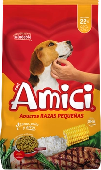 Image of Cari Amici Perro Adulto de Raza Pequeña Sabor Carne, Pollo y Arroz