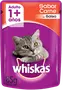 Foto de Whiskas Sobrecito Gato Adulto sabor Carne en Salsa 12 x 85g