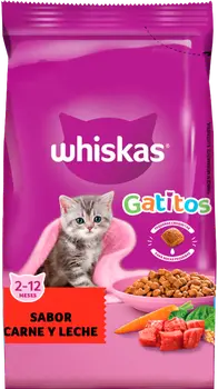 Imagen de Whiskas Gatitos sabor Carne y Leche